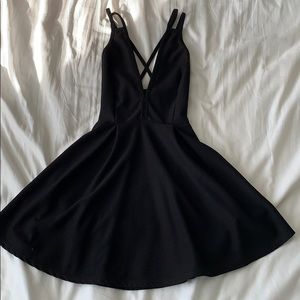 Black cocktail dress
